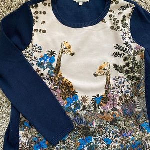 Paul & Joe sister elegant/unique graphic sweater